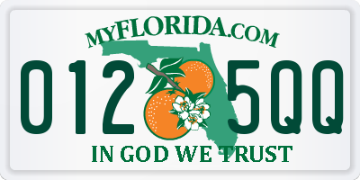 FL license plate 0125QQ