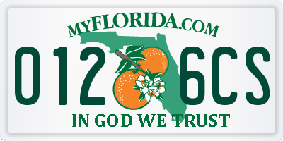 FL license plate 0126CS