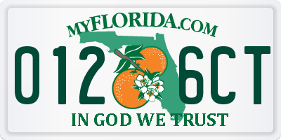 FL license plate 0126CT