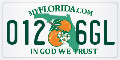 FL license plate 0126GL