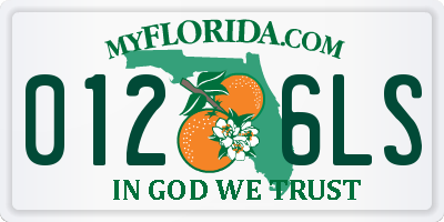 FL license plate 0126LS
