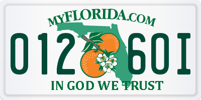 FL license plate 0126OI