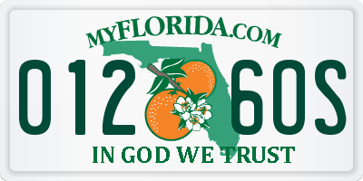 FL license plate 0126OS