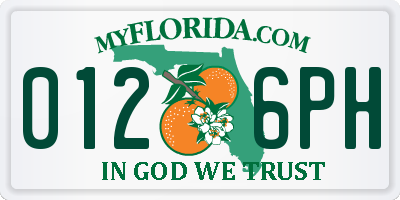 FL license plate 0126PH