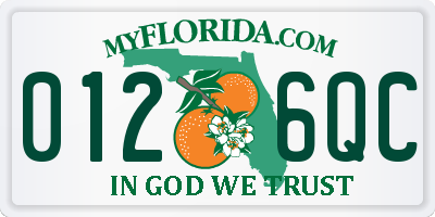 FL license plate 0126QC