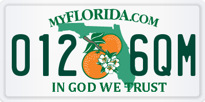 FL license plate 0126QM