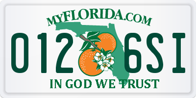FL license plate 0126SI