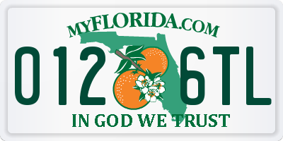 FL license plate 0126TL
