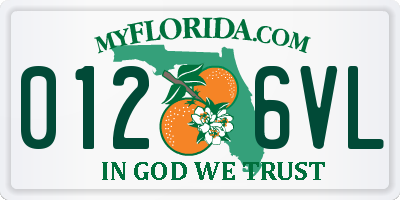 FL license plate 0126VL