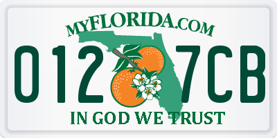 FL license plate 0127CB