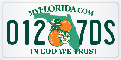 FL license plate 0127DS