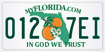 FL license plate 0127EI