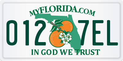 FL license plate 0127EL