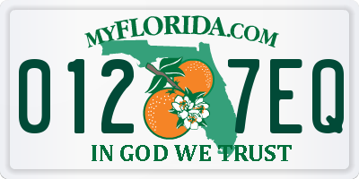 FL license plate 0127EQ