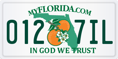 FL license plate 0127IL