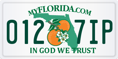FL license plate 0127IP