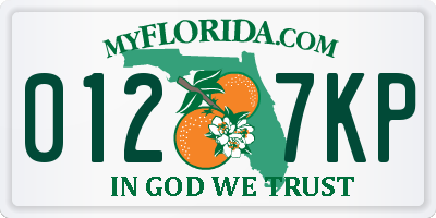FL license plate 0127KP