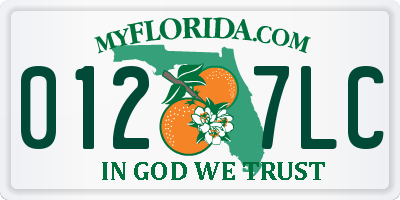 FL license plate 0127LC
