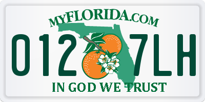 FL license plate 0127LH
