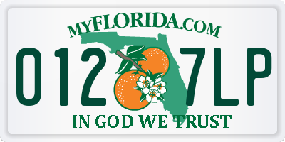 FL license plate 0127LP