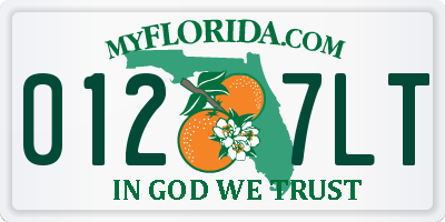 FL license plate 0127LT