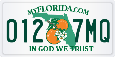 FL license plate 0127MQ