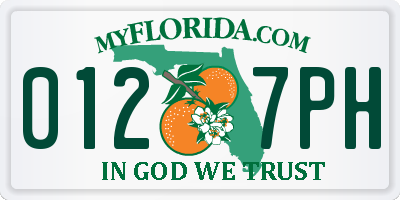 FL license plate 0127PH