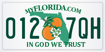 FL license plate 0127QH