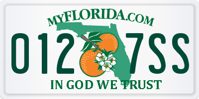 FL license plate 0127SS