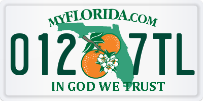 FL license plate 0127TL