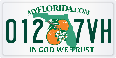 FL license plate 0127VH