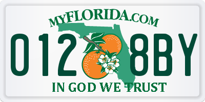 FL license plate 0128BY