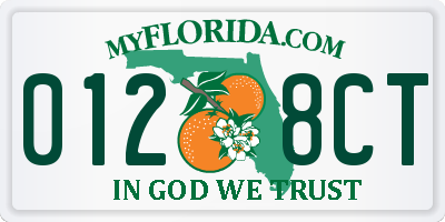 FL license plate 0128CT