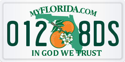 FL license plate 0128DS