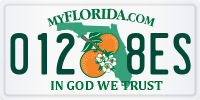 FL license plate 0128ES