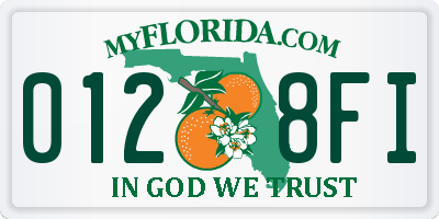 FL license plate 0128FI