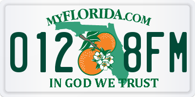 FL license plate 0128FM