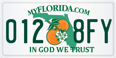 FL license plate 0128FY