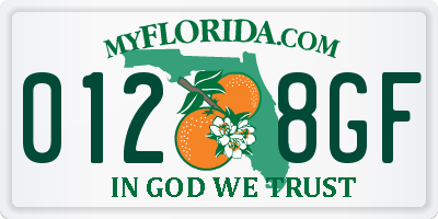 FL license plate 0128GF