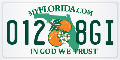 FL license plate 0128GI