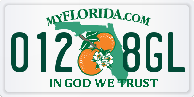 FL license plate 0128GL