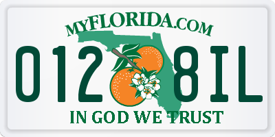 FL license plate 0128IL