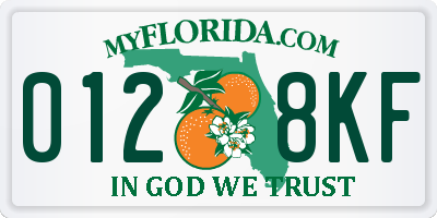FL license plate 0128KF