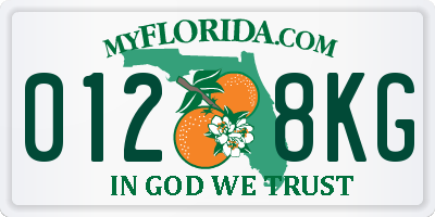 FL license plate 0128KG