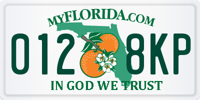 FL license plate 0128KP