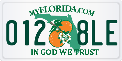 FL license plate 0128LE
