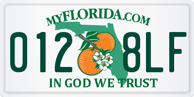 FL license plate 0128LF