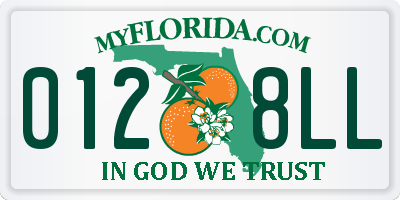 FL license plate 0128LL