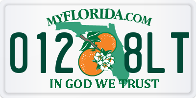 FL license plate 0128LT