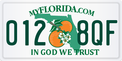 FL license plate 0128QF